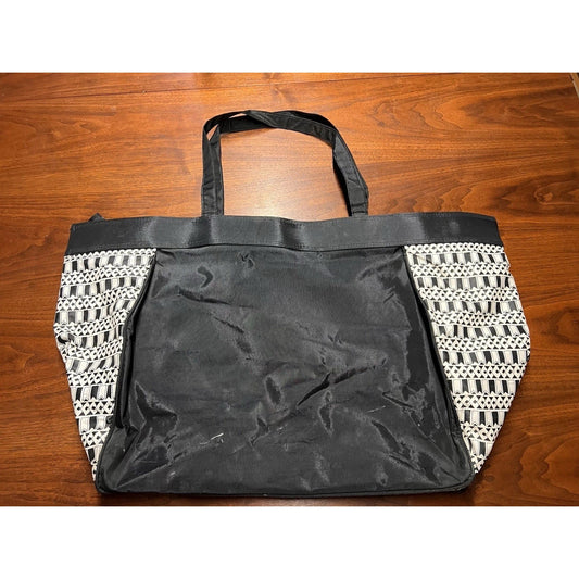 Estee Lauder Black And White Pattern Tote Bag