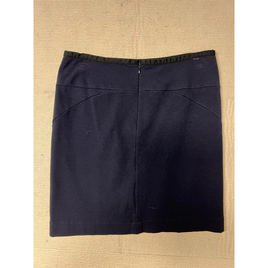 Theory Women’s Navy Blue Size 4 Viscose Blend Stretch Above Knee Pencil Skirt