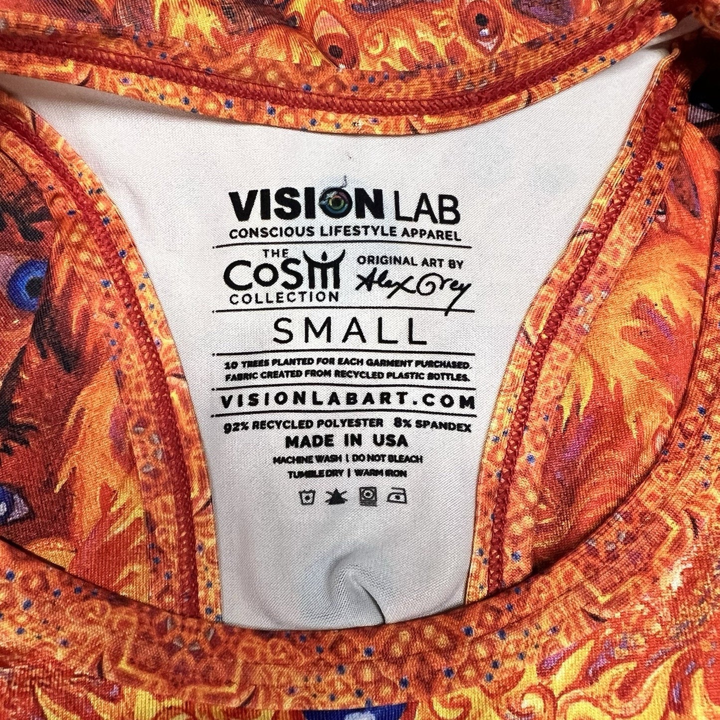 NWOT Alex Grey Chapel of Sacred Mirrors CoSM Oversoul Vision Lab Women Shirt Art