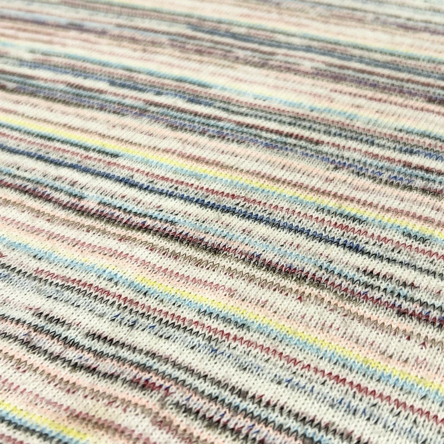 Madewell Sweater (S) Bubble Sleeve Crop Rainbow Stripe Retro Whimsy Dopamine