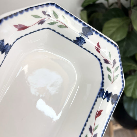Adams China Lancaster English Ironstone Vegetable Serving Bowl Cottagecore