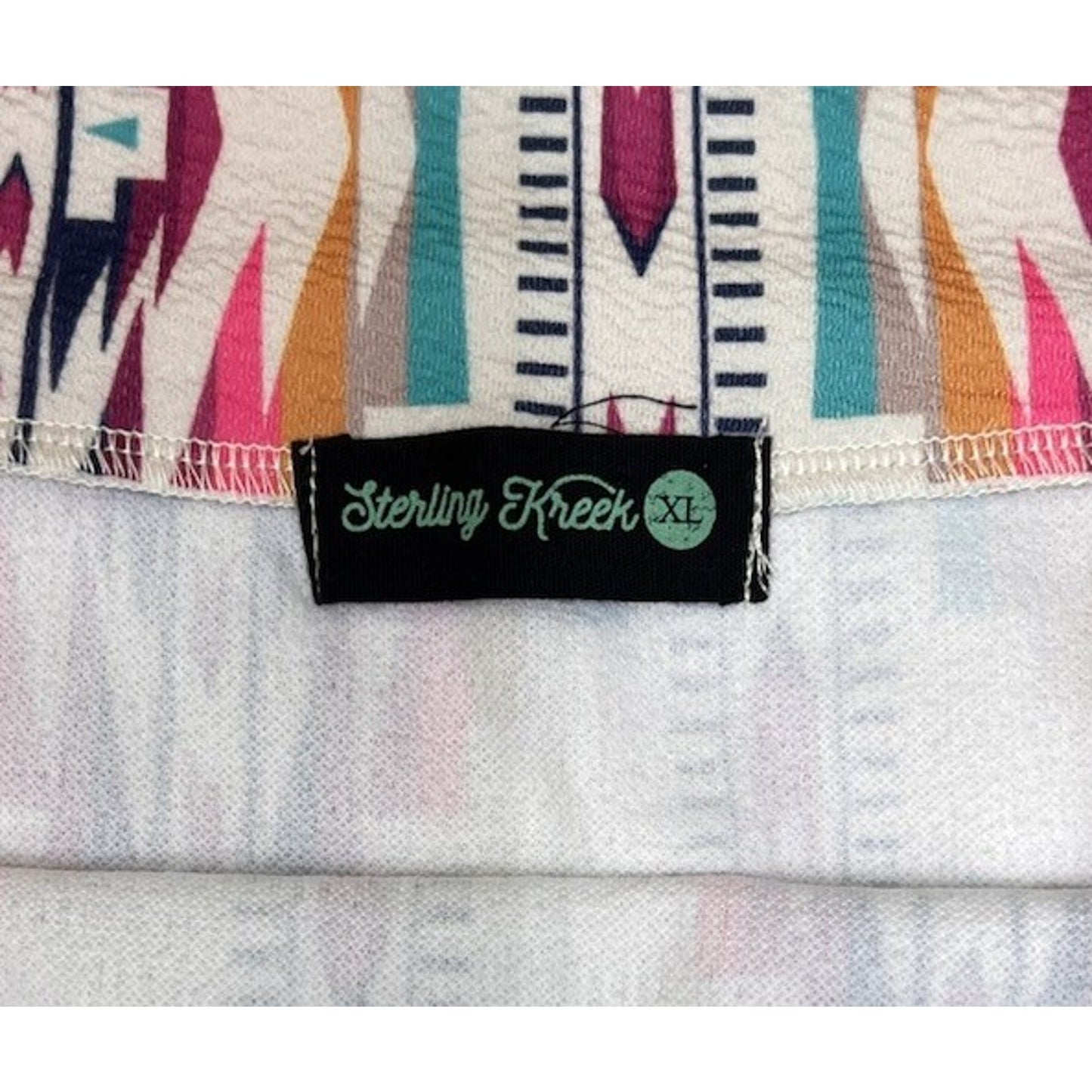 Sterling Kreek River Run Skirt Aztec Southwest Print Pencil Mini Skirt Size XL