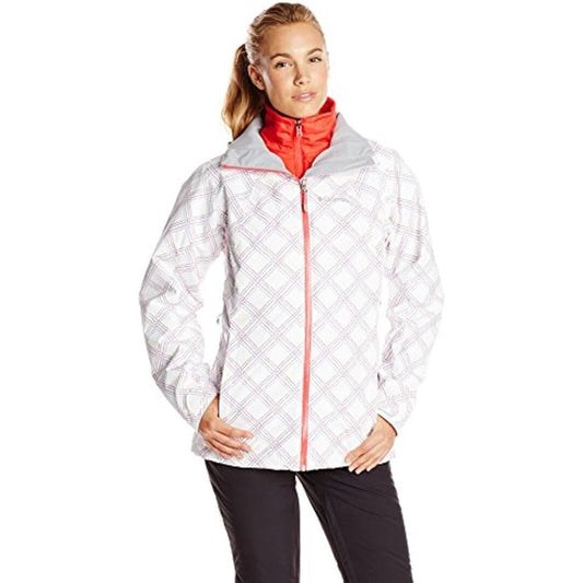 Columbia Interchange Jacket (L) Removable Hood Weatherproof Ski Snow Coat EUC