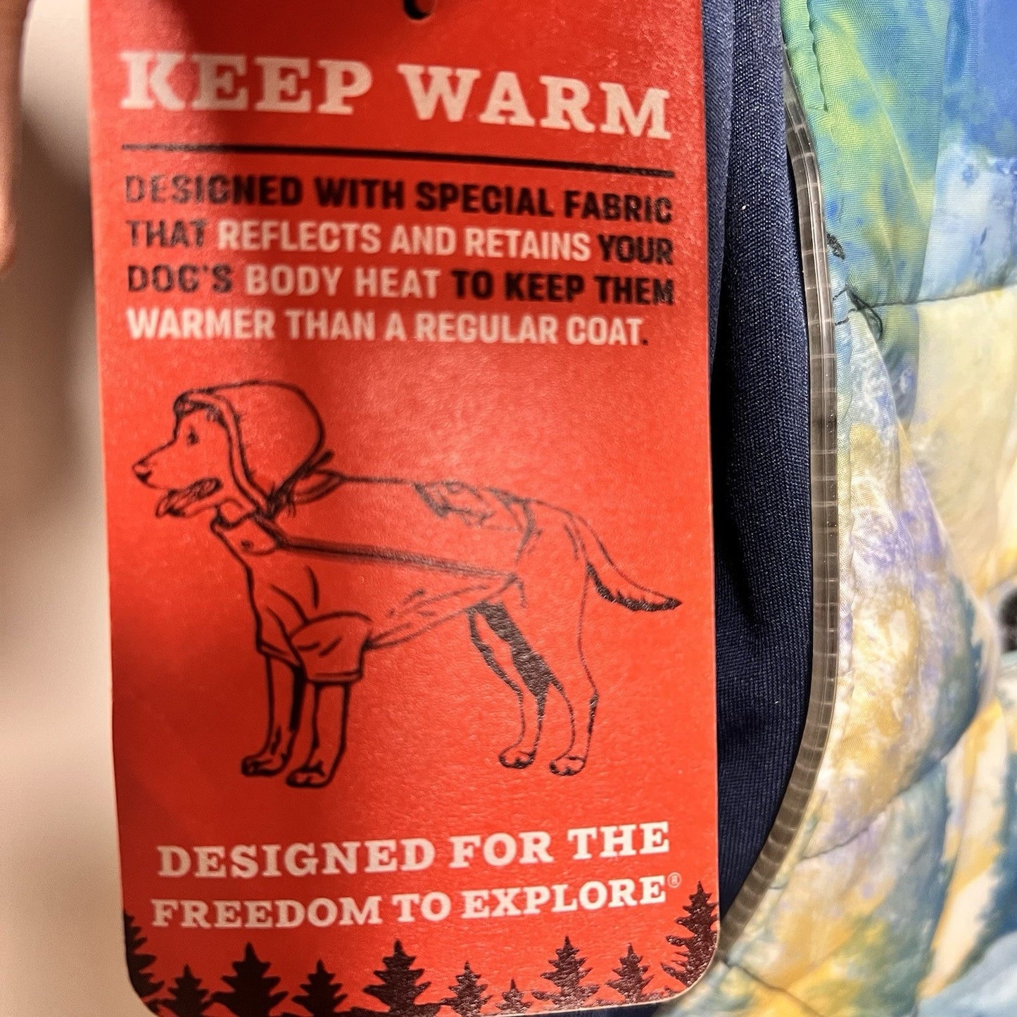 Arcadia Trail XL Dog Coat Light Up Puffer Fleece Hood Insulated Reflective Camp