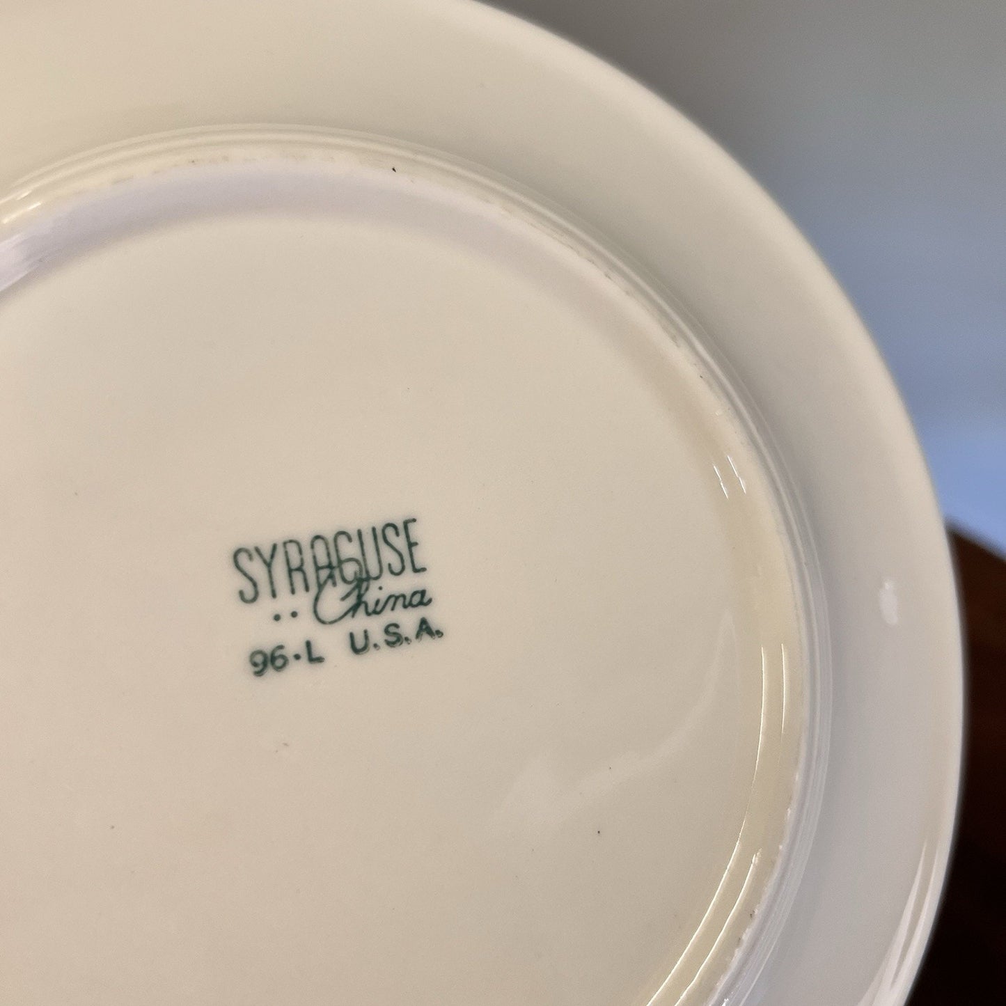 4 x Syracuse Restaurant Ware Indian Tree Pink Dessert Pie Plate 7-1/8