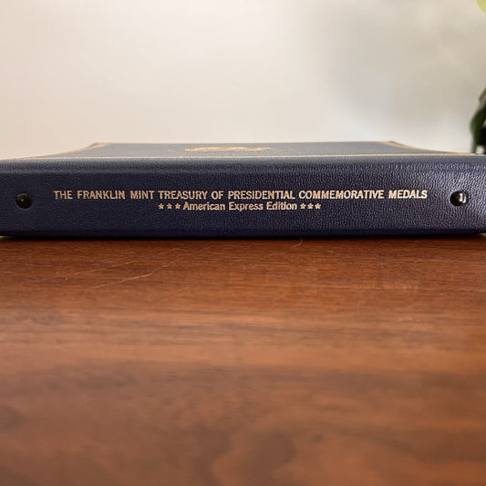 1970 Franklin Mint Presidential Commemorative Medals Album Book Empty AMEX