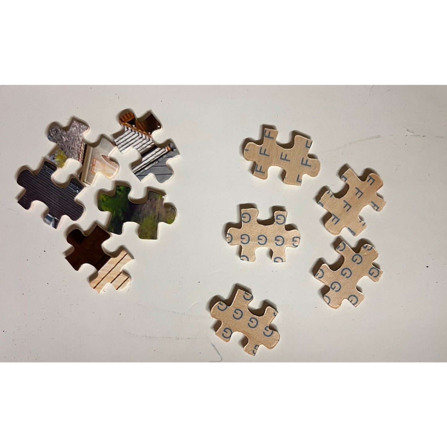 Wooden Jigsaw Puzzle Chinese Countryside Homes Wenzhou Zhong Ye Crafts 1067 Pcs