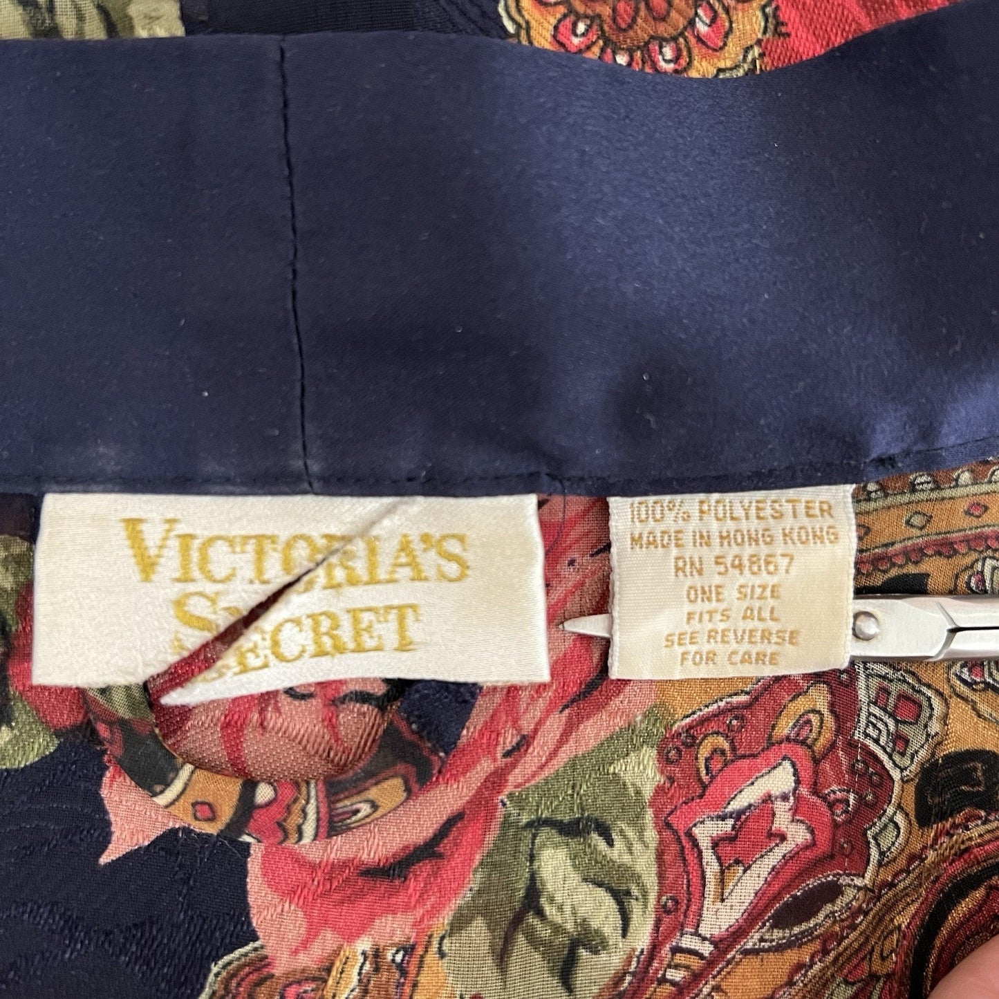 Vintage Victoria’s Secret Gold Label Robe Kimono Sheer Dark Romantic Lingerie