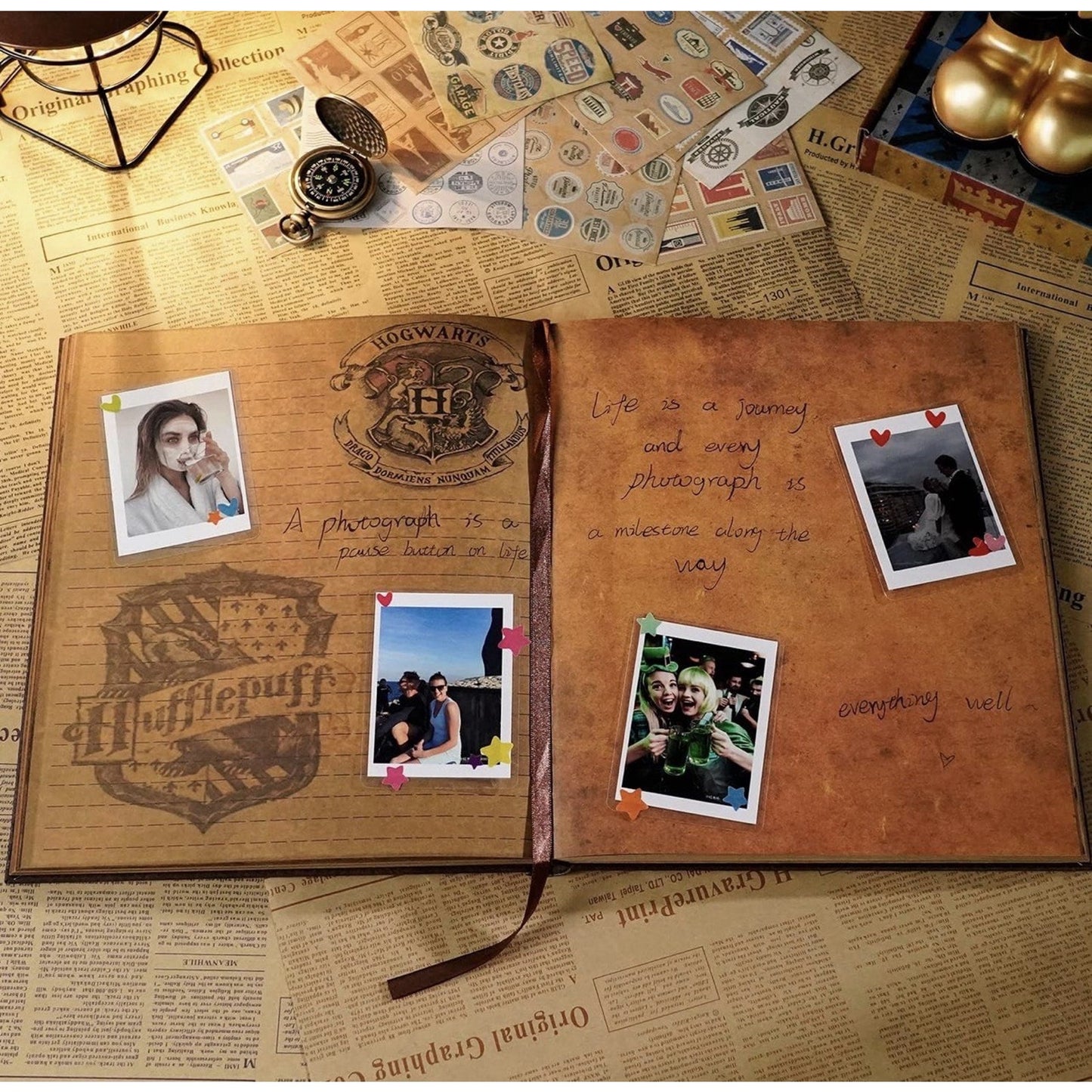 NEW Harry Potter Marauder's Map ScrapBook Photo Album Journaltale Hardcover