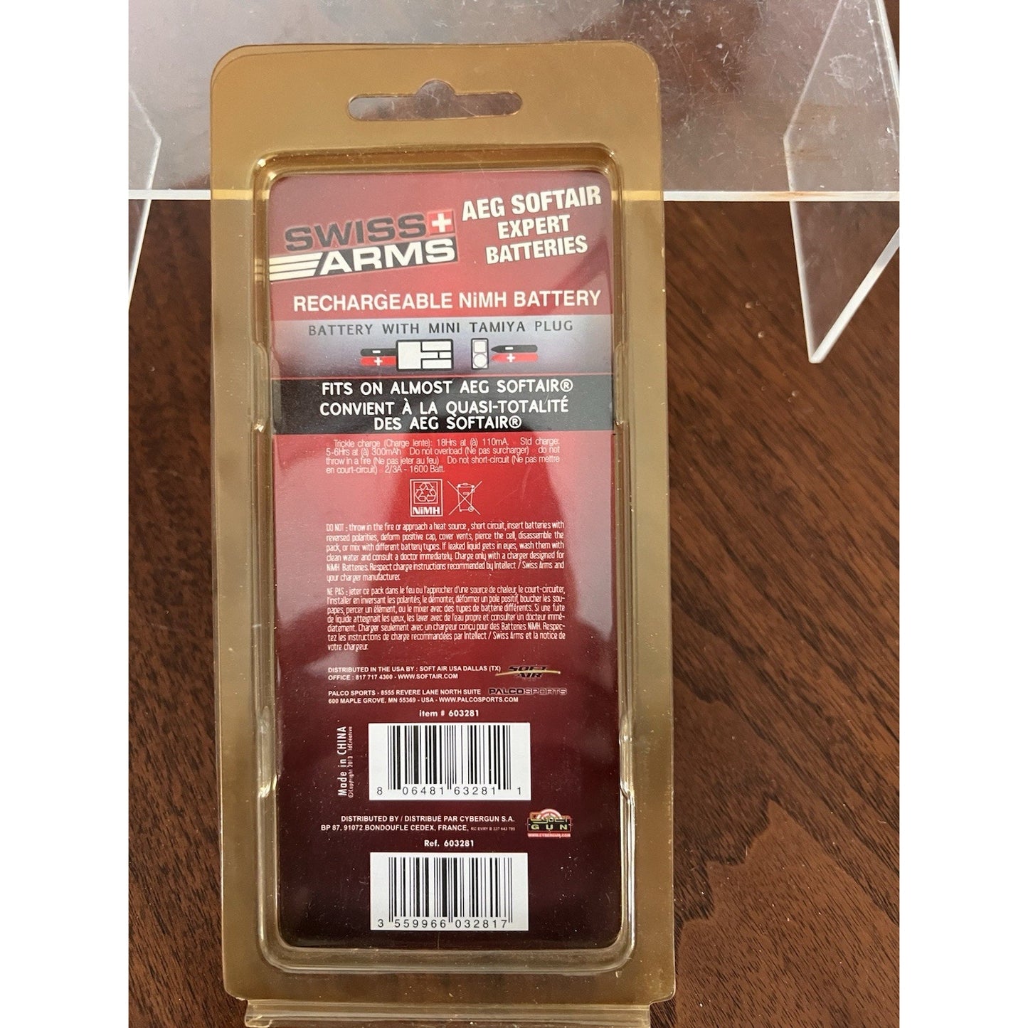 Swiss Arms 9.6v 1600mAh Airsoft Rechargeable Battery