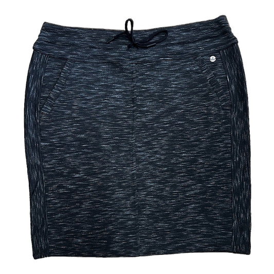 prAna XL Sunrise Skirt Casual Black Knee Length Pockets Drawstring Gorpcore