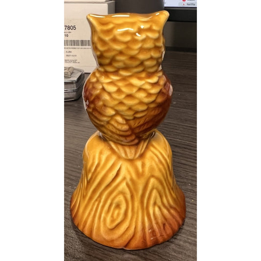 Vintage MCM San Francisco Souvenir Owl Bell Decorated w/ Landmarks Made in Japan