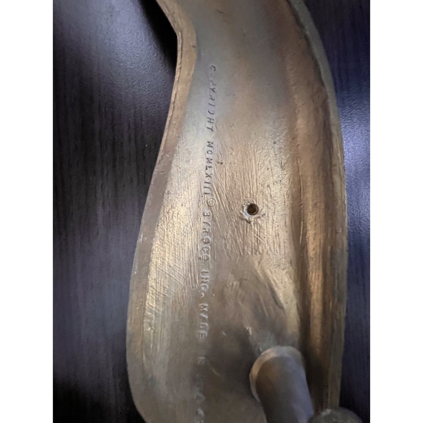 Vintage 1963 Mid-Centrury Modern Syroco Plastic Golden Bird Hanging Wall Art