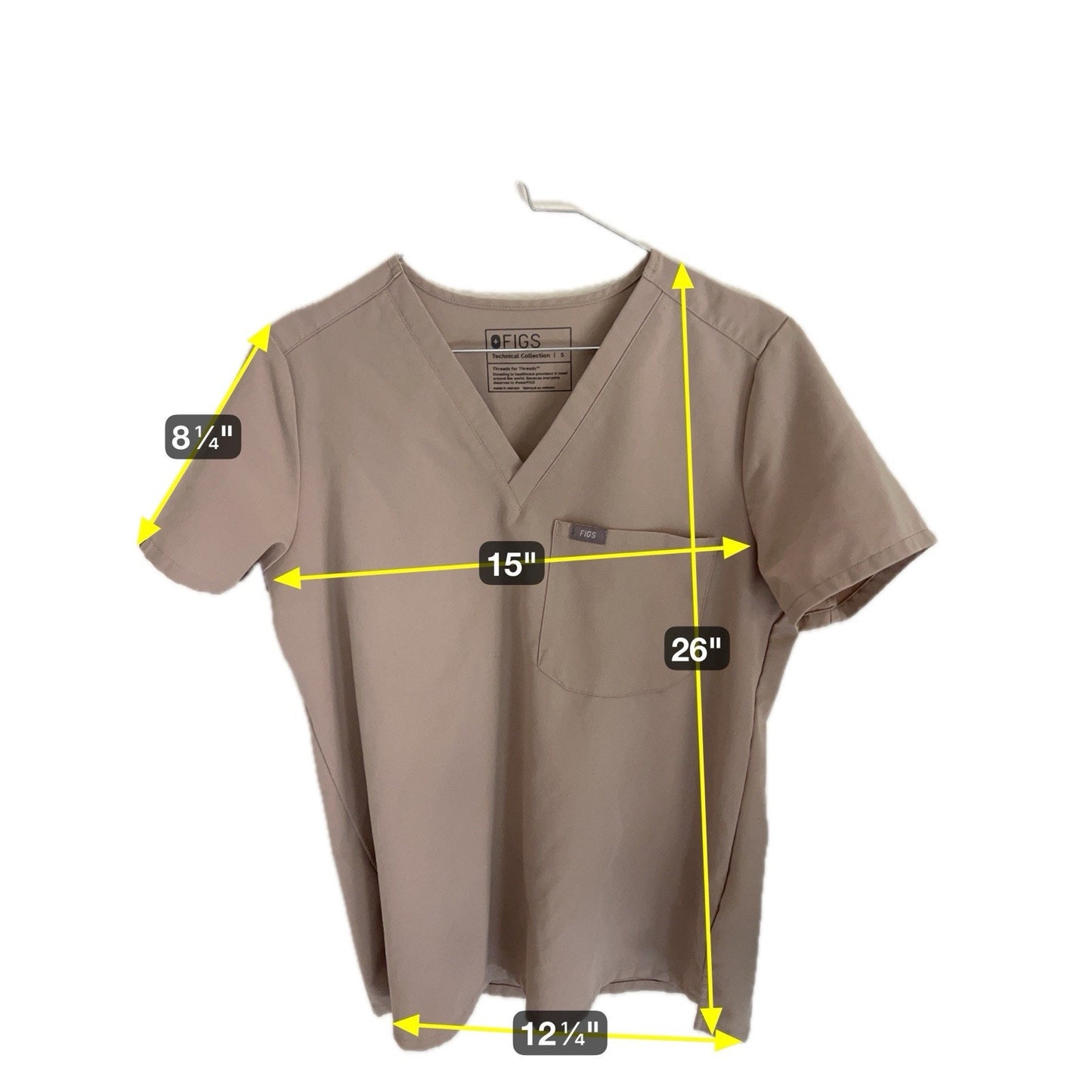 FIGS Catarina 1 Pocket Women’s Scrub Top PO# 4994 Size Small Style# FW1000