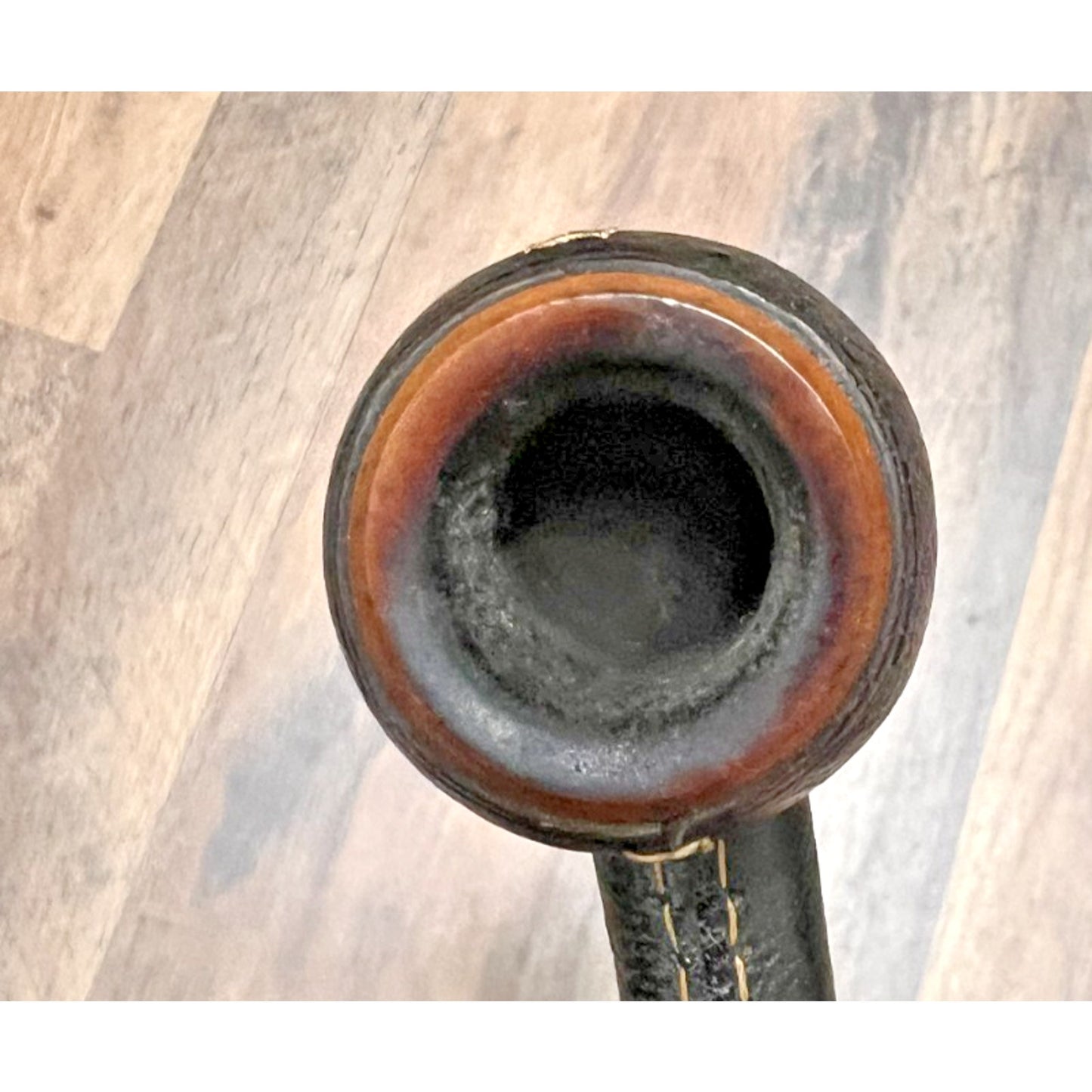 Vintage Jeantet 2 Pipe Set w/ Case Billiard Style Leather Clad Briar Bowls