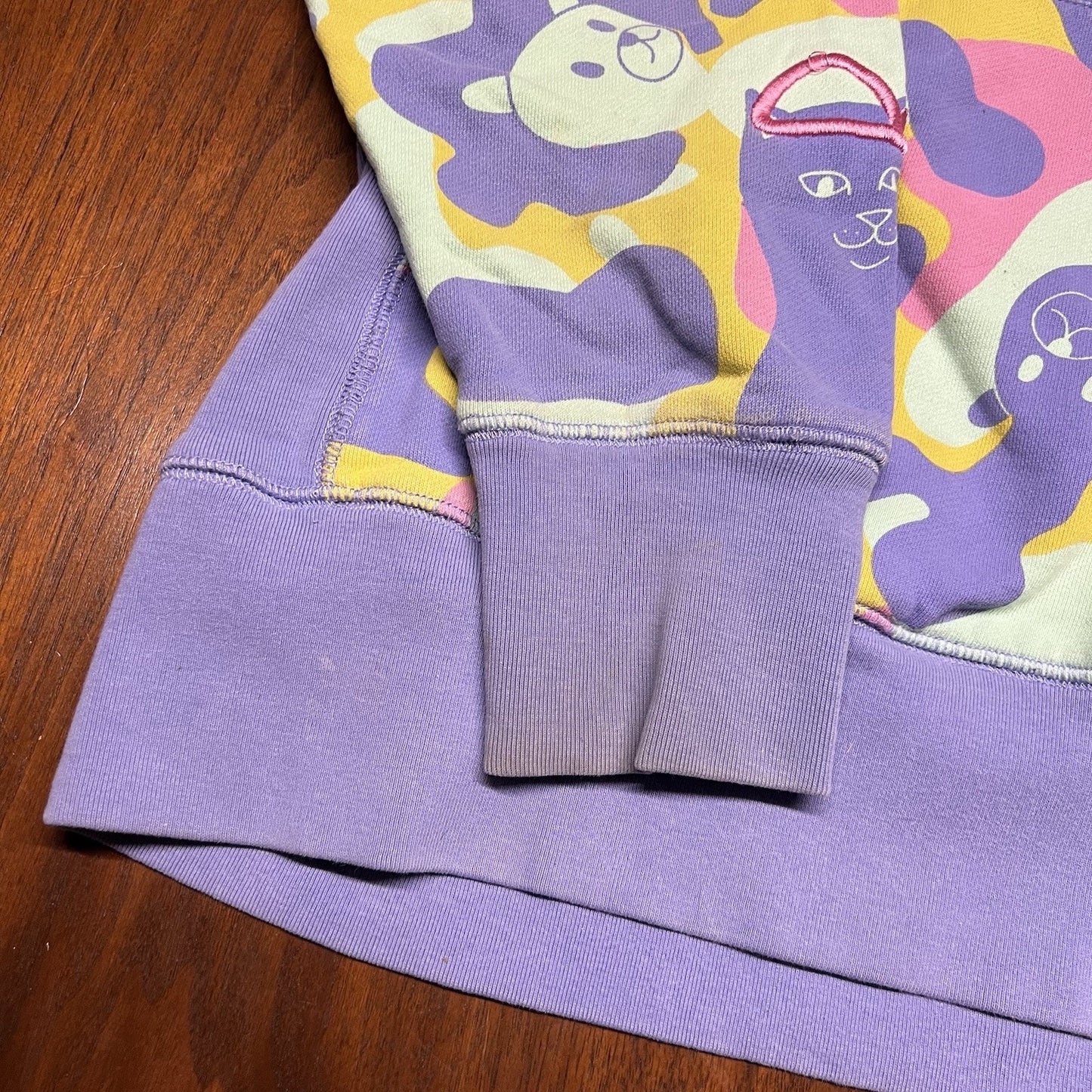 Ripndip x Teddy Fresh Hoodie Sweatpants Set (L) Unisex Pastel Camo Pullover