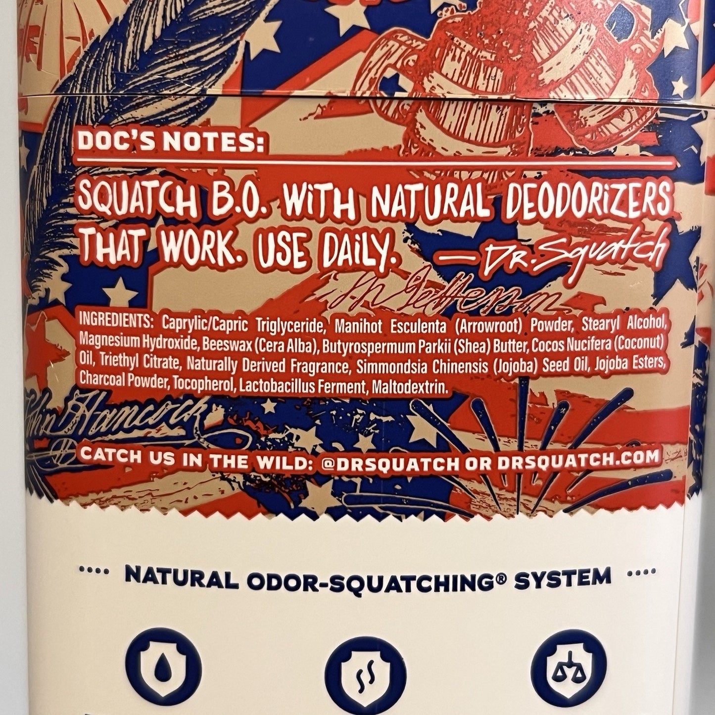 2 PACK Dr. Squatch Freedom Fresh Deodorant Limited Edition 2026 Aluminum Free