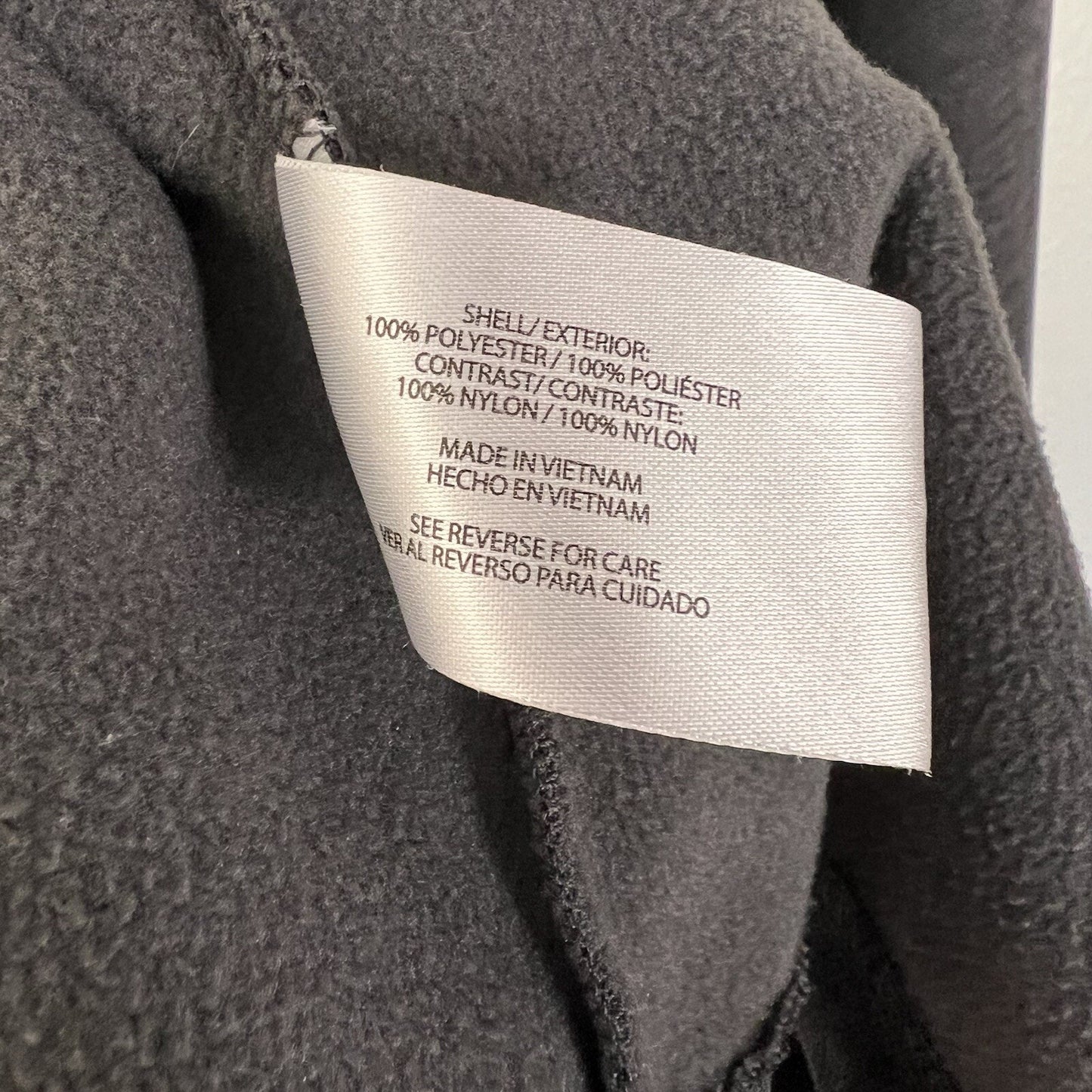 Orvis Mens Fleece Soft Shell Jacket (L) Black/Gray Full Zip Outdoor Mesh Bonded
