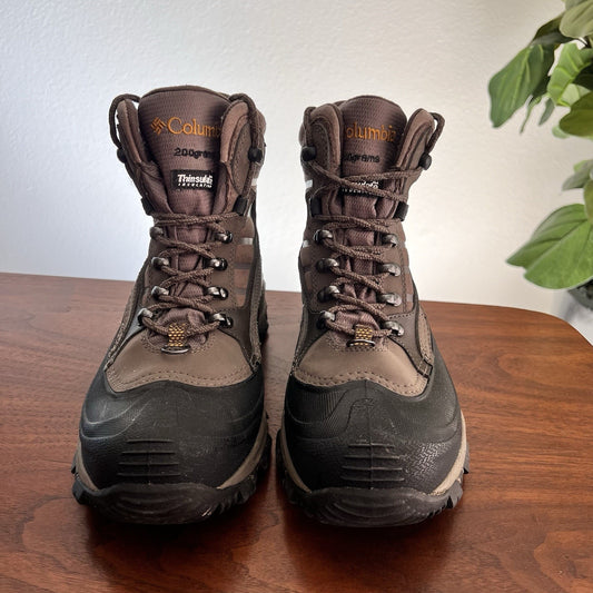 Columbia Bugaboot Mens 8 Omni-Tech 200 Grams Waterproof Insulated Brown Snow