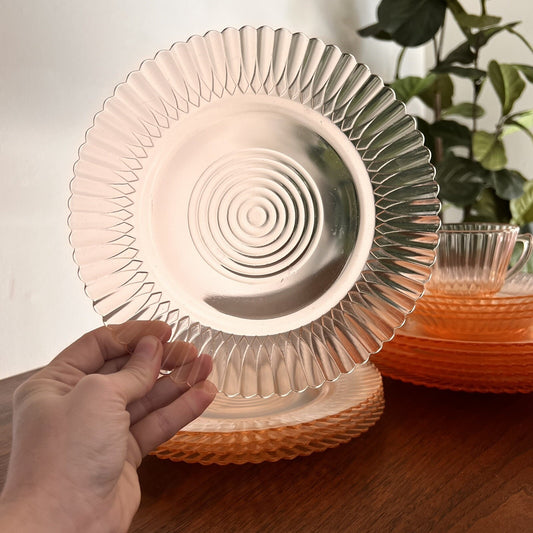 1930s Vintage Petalware Pink Depression Glass 20 Piece Set by MacBeth-Evans