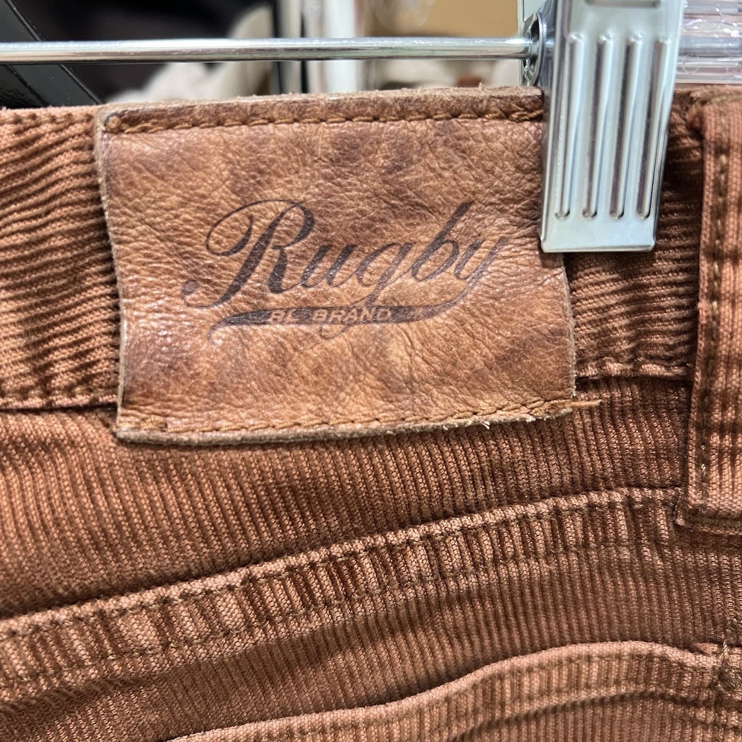 Ralph Lauren Rugby Corduroy 31” Pants Women 6 Brown Bootcut Low Rise Preppy