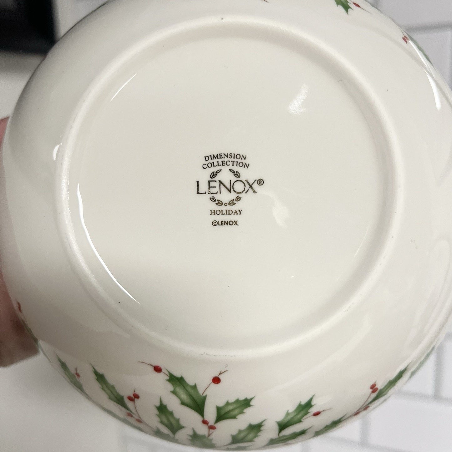 Lenox 7” Sentiment Bowl “Home Is Where the Heart Is" Holiday Christmas Gold Trim