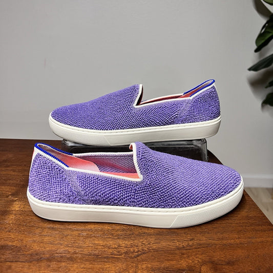 Rothy’s Terry Sneaker 7.5 Amethyst Purple Slip On Womens 38 EU