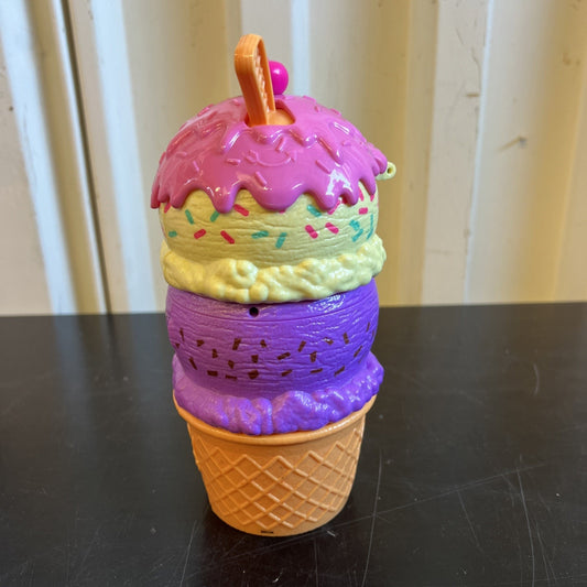 Polly Pocket Spin ‘n Surprise Compact Playset Ice Cream Cone Shape Playground