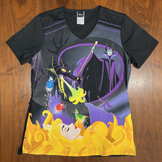 Maleficent Tooniforms Cherokee Scrubs (S) Women TF694 Disney Sleeping Beauty