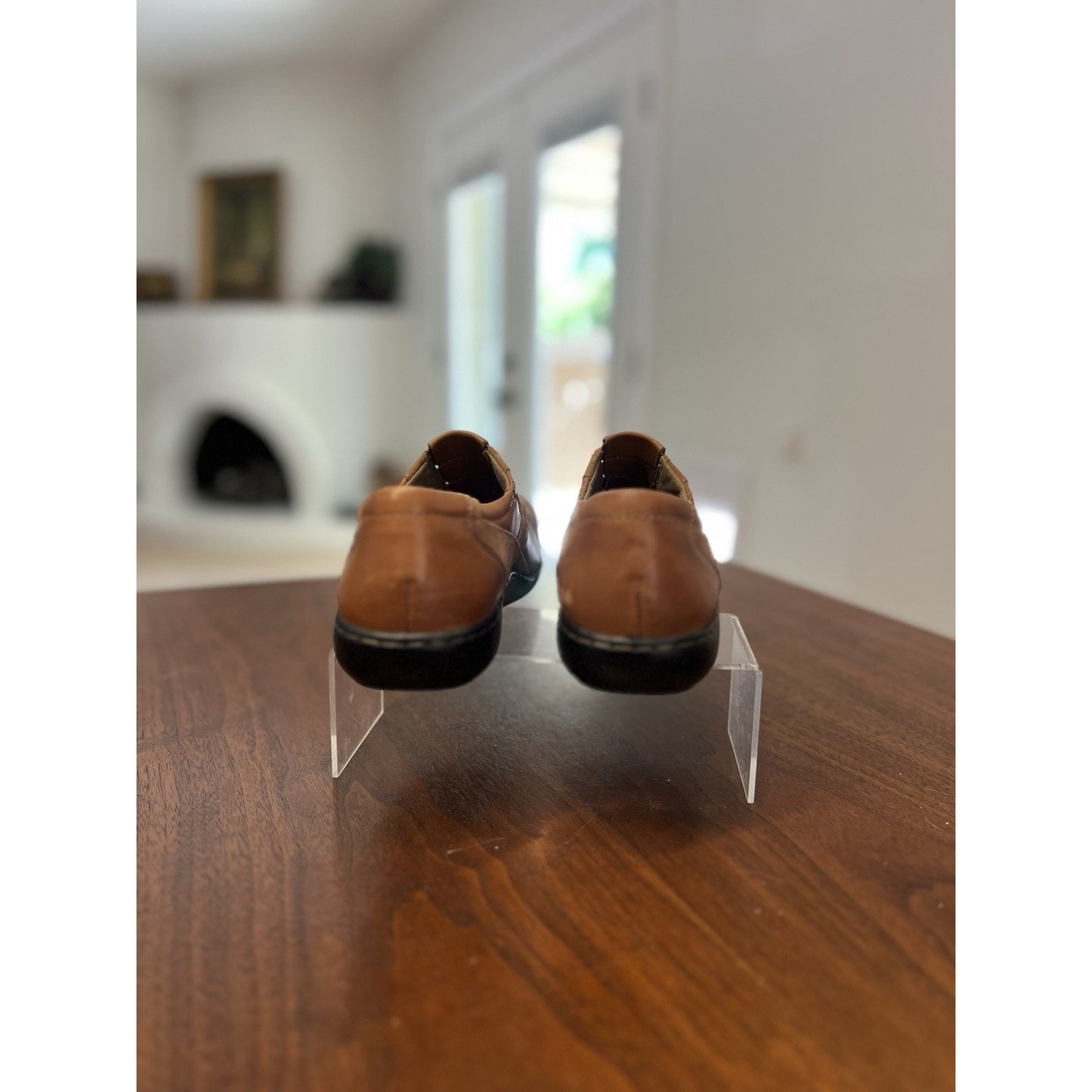 Clarks Bendables Women’s Slip-on Brown Leather/Suede Loafers Women’s Size 9W