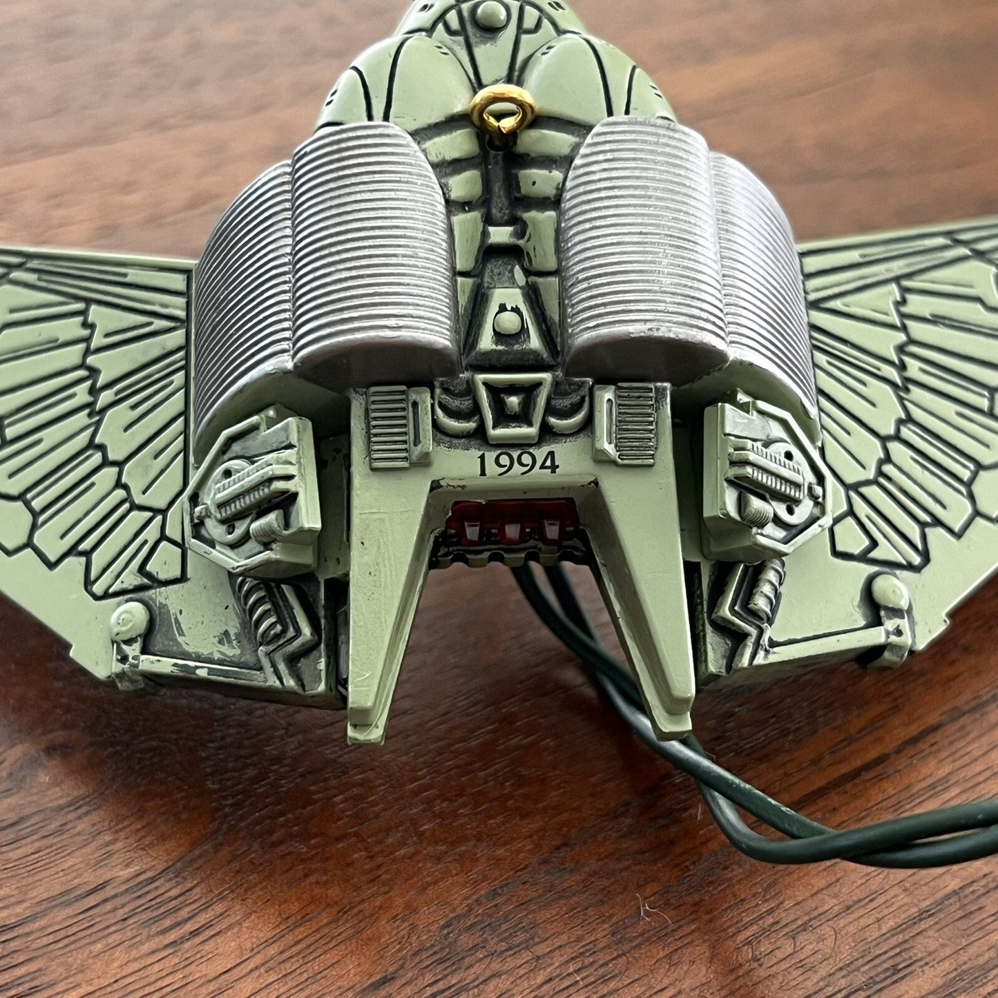 1994 Klingon Bird Of Prey Hallmark Magic Christmas Ornament Star Trek TNG Rare