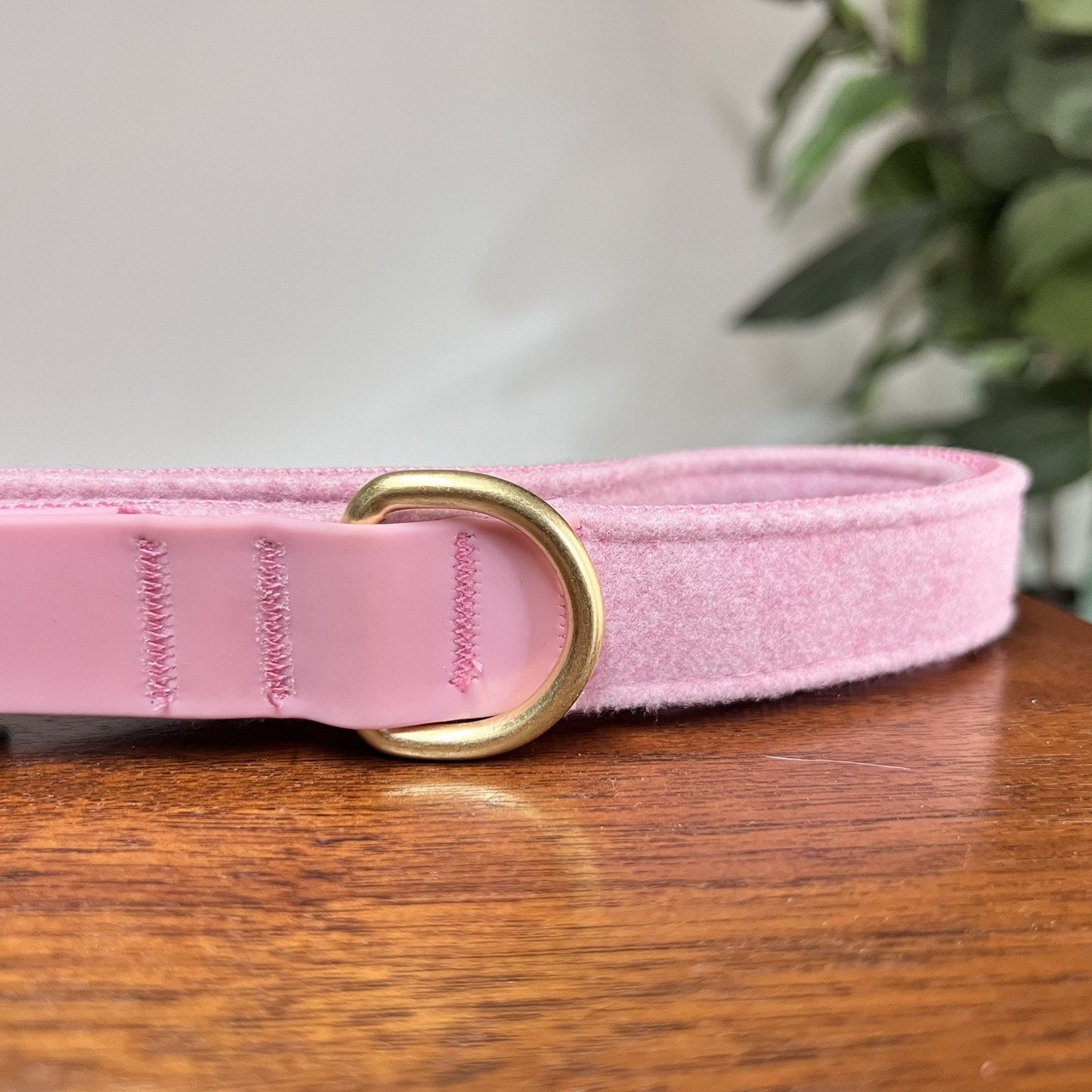 NWT Top Paw 4’ Short Pink Wool Gold D-Ring Puppy Dog Leash Girly Feminine New