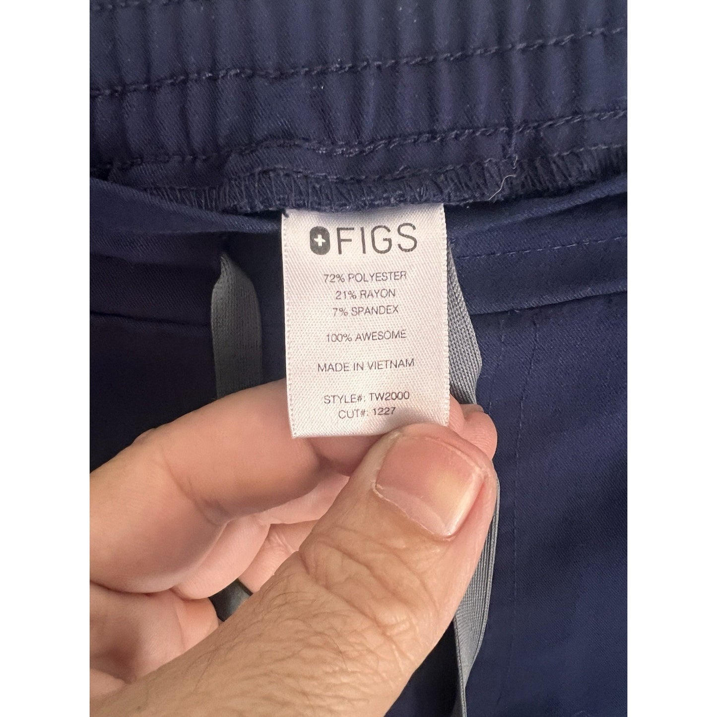 FIGS Yola Skinny (S) Women’s Scrub Pants Navy Blue TW2000