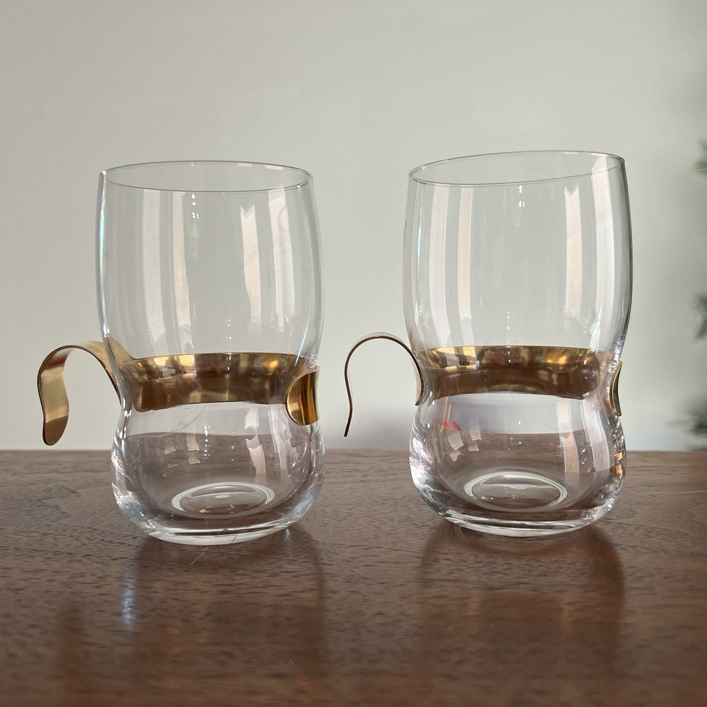 Jorma Vennola Iittala Finnish Tea Glass "Paula" 4.5” Scandinavian MCM Brass