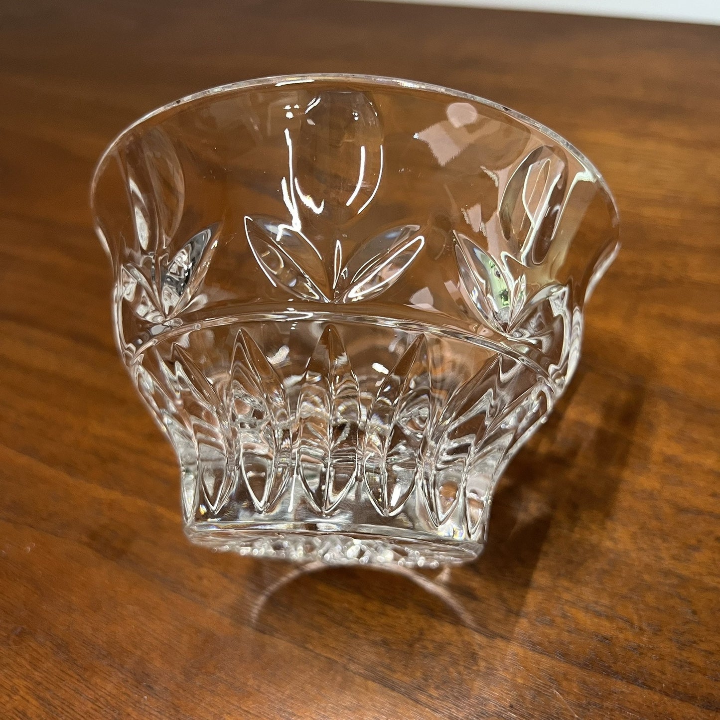 Block “Tulip Garden” 24% Lead Crystal 5” Bowl Hand Crafted Danish Scandinavian