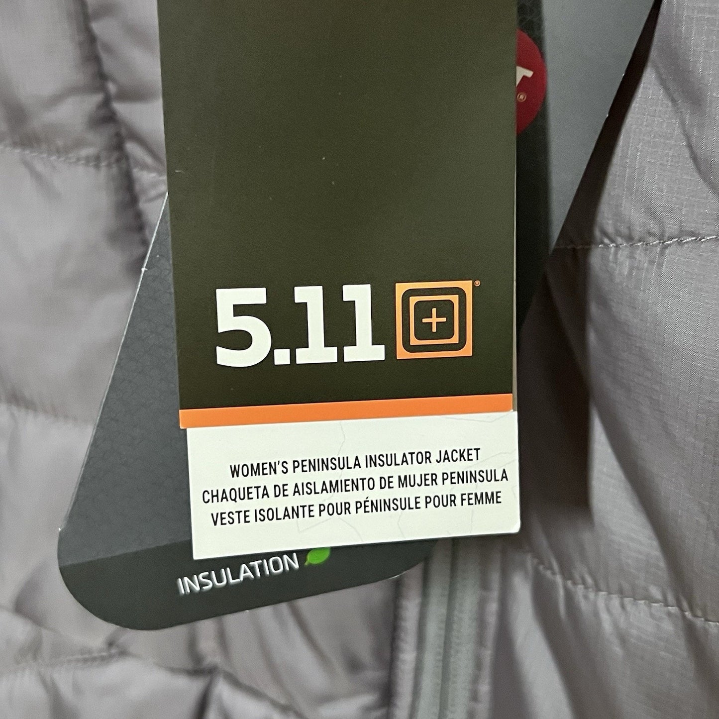 NWT 5.11 Tactical Womens XL Grey Peninsula New Puffer Jacket Coat Conceal Carry