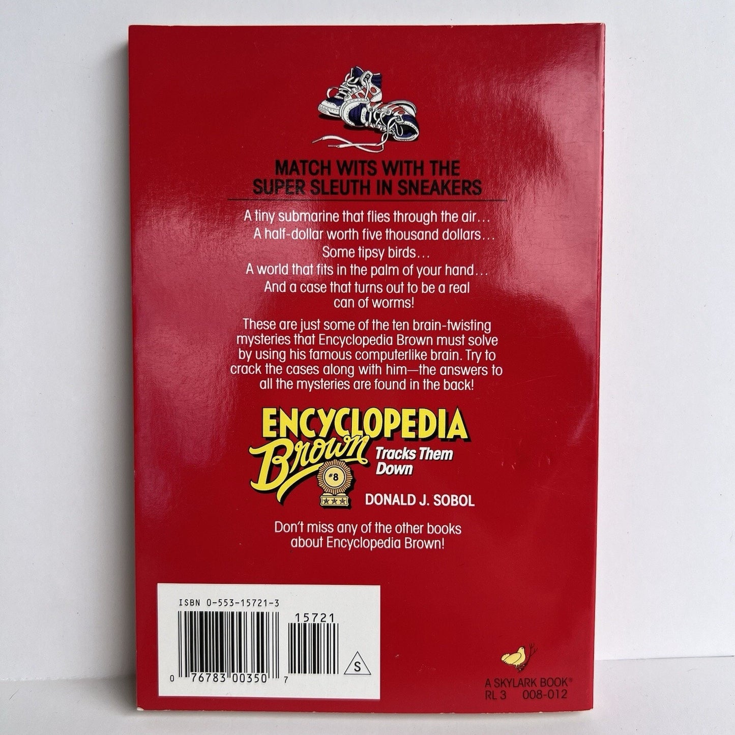 Vintage #8 Encyclopedia Brown Tracks Them Down Paperback Donald J. Sobol
