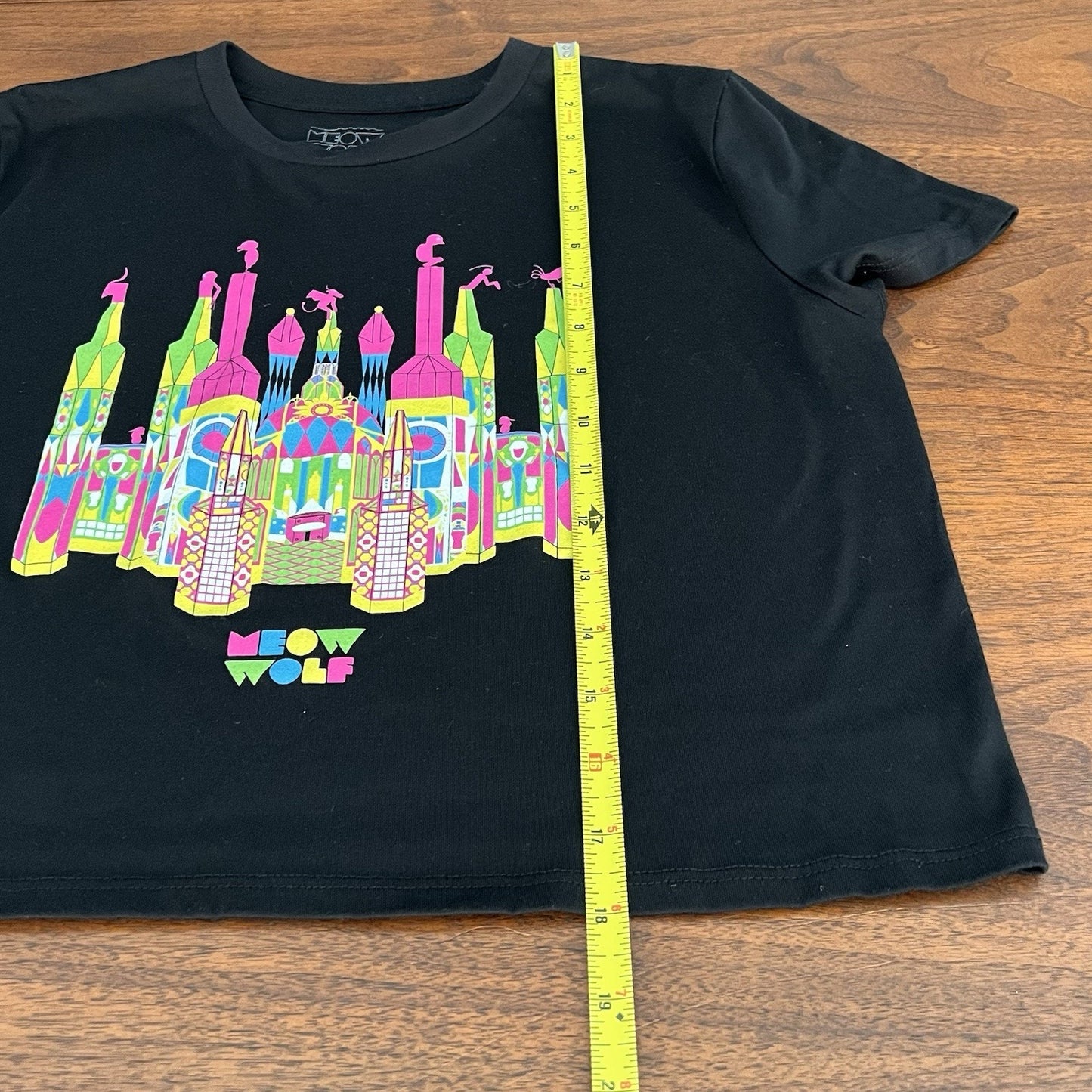 RARE Meow Wolf (M) Convergence Station Womens Crop Top Tshirt Cathedral Denver