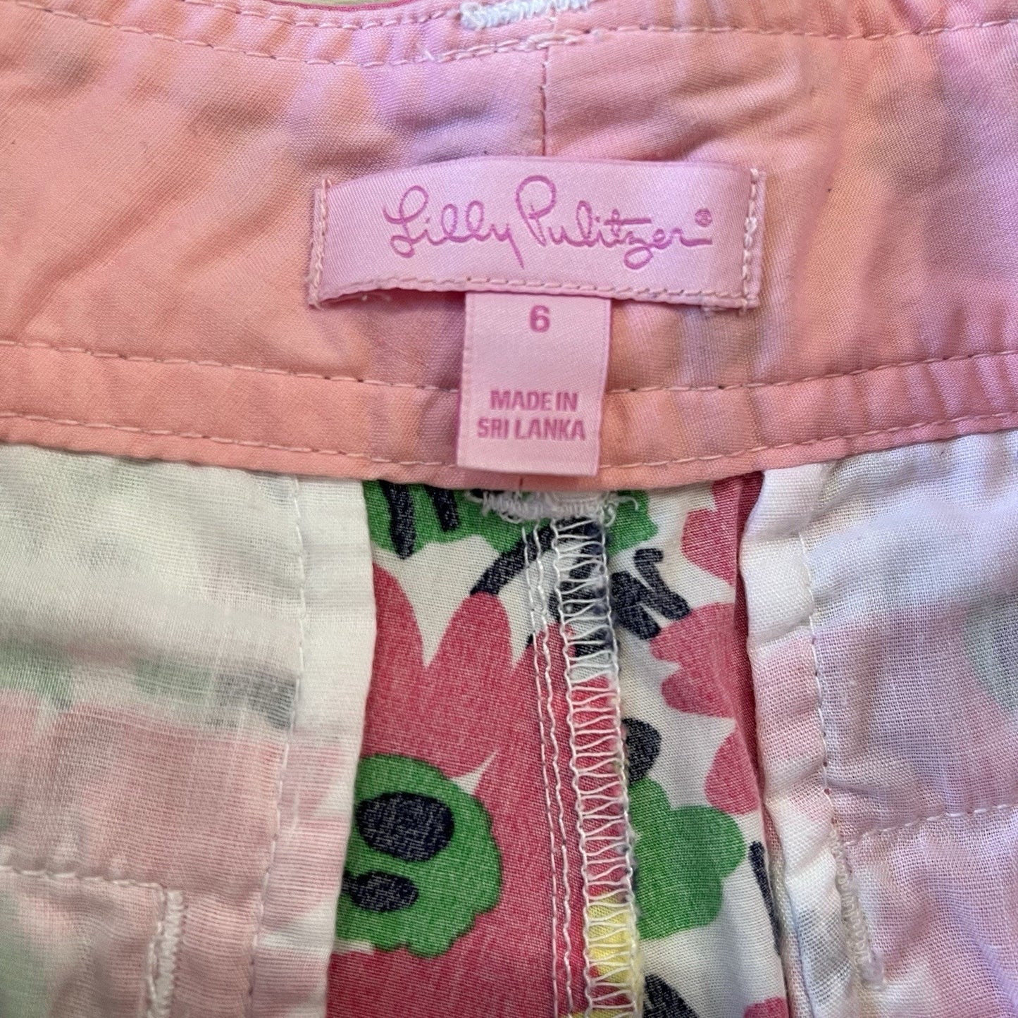Lilly Pulitzer Callahan Shorts 32” Sz 6 Resort Beach Preppy Doodle Bug Daisy