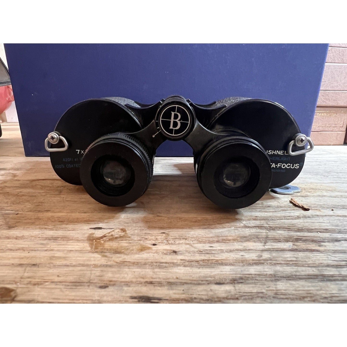 Vintage Bushnell Featherlight Insta-Focus Binoculars Wide Angle 7x35 w/Case