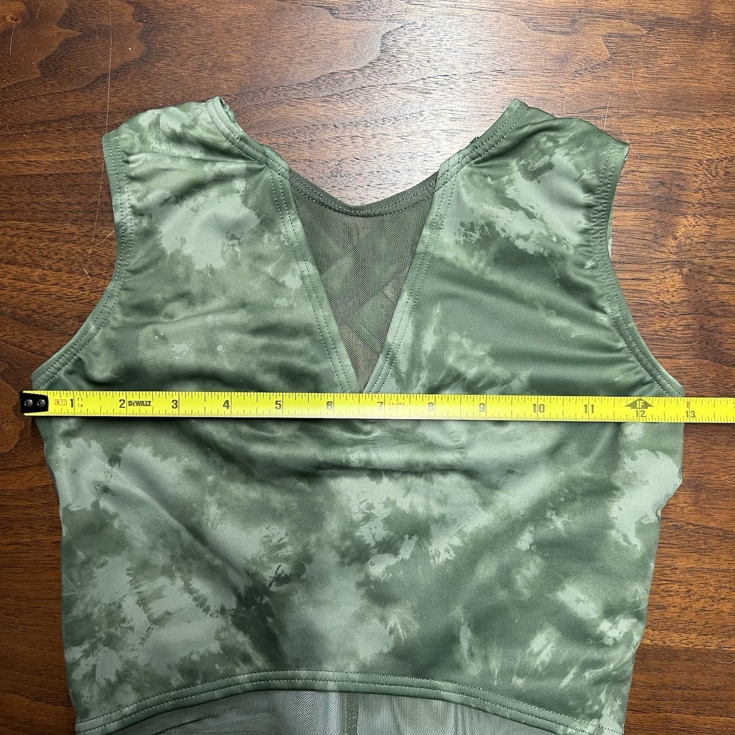 Weissman Elite Adult 4-6 Dance Costume The Arena 14447 Green Tie Dye Unitard