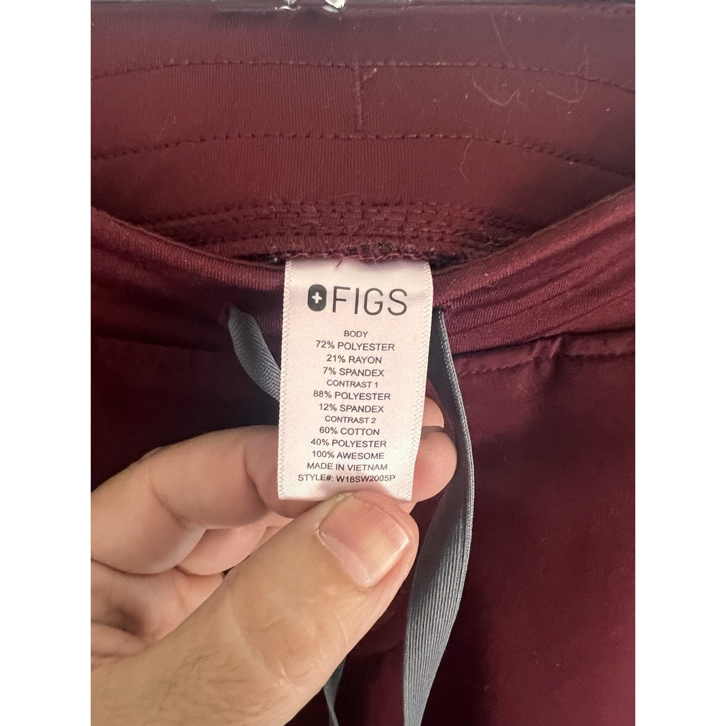 FIGS Zamora Jogger Women’s Scrub Pants PO#1804 Size M/P Style# W18SW2005P