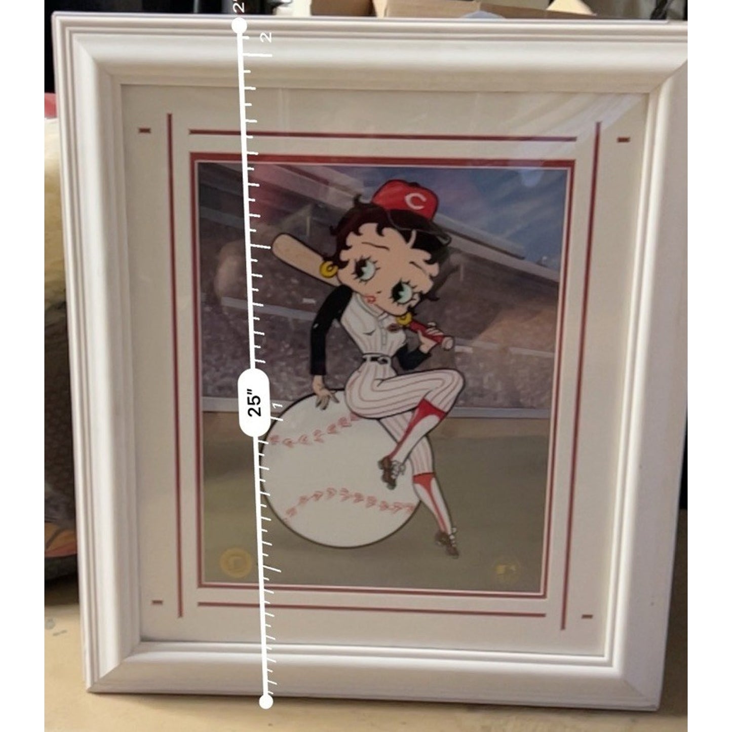 Betty Boop “Betty On Deck - Reds” Sericel with Color Background