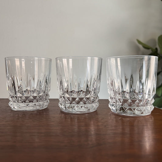 Cristal D’Arques Tuilleries Villandry Blown Glass Old Fashioned Whiskey Glasses