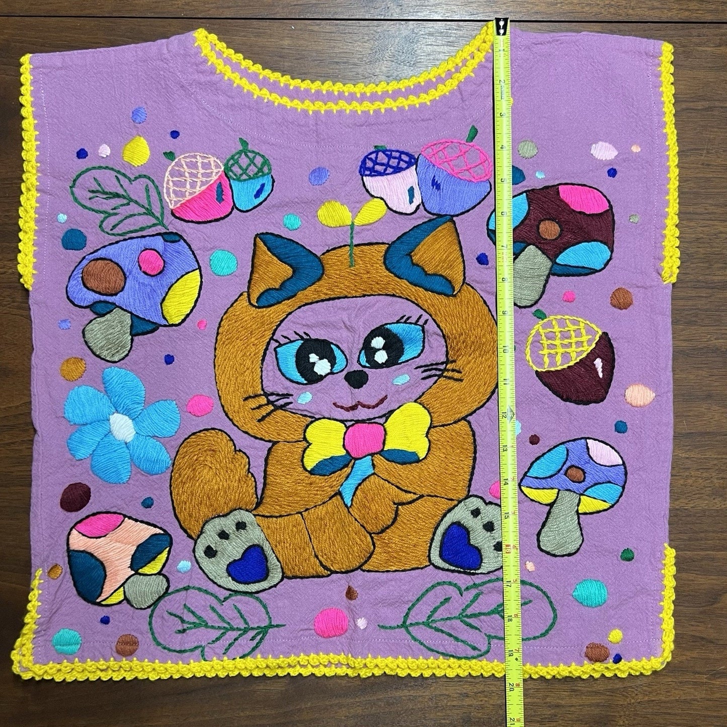 Cat Lady Shirt Kittens Handmade Crafty Kitsch Tacky Maximalist Colorful Crazy