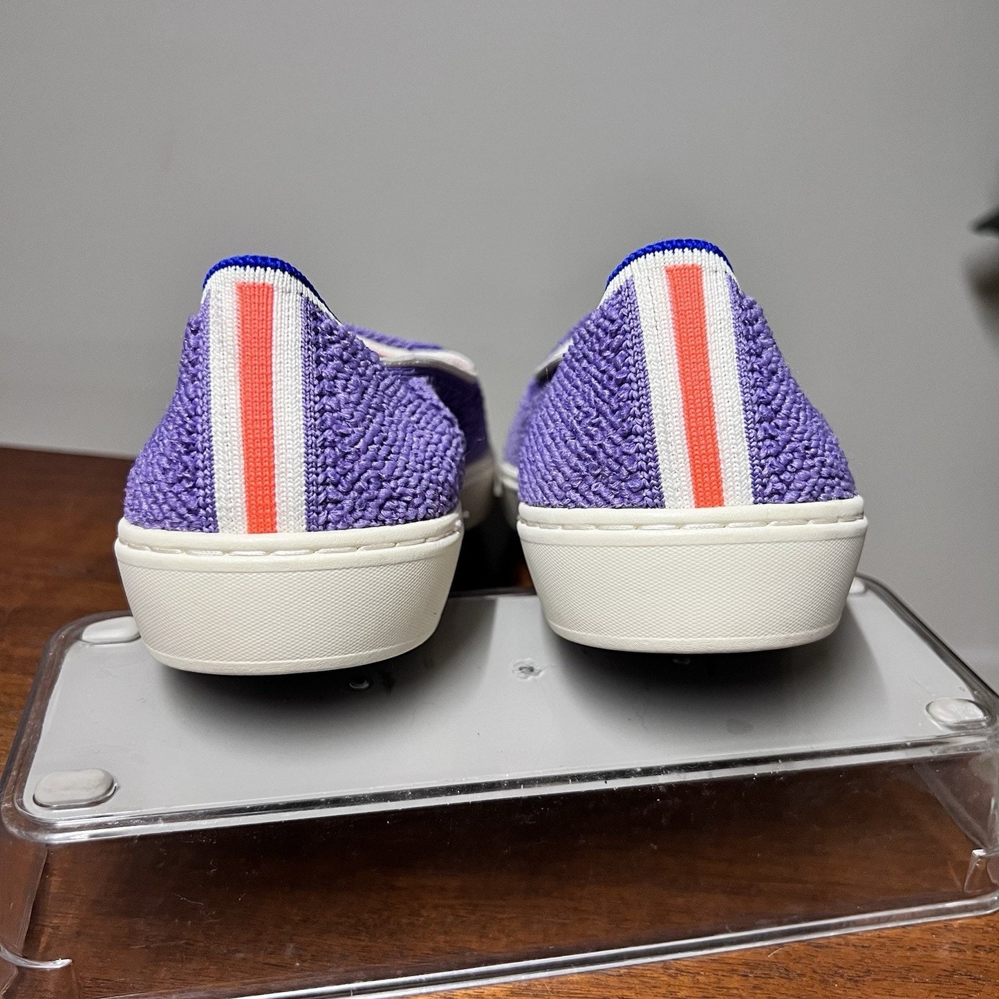 Rothy’s Terry Sneaker 7.5 Amethyst Purple Slip On Womens 38 EU