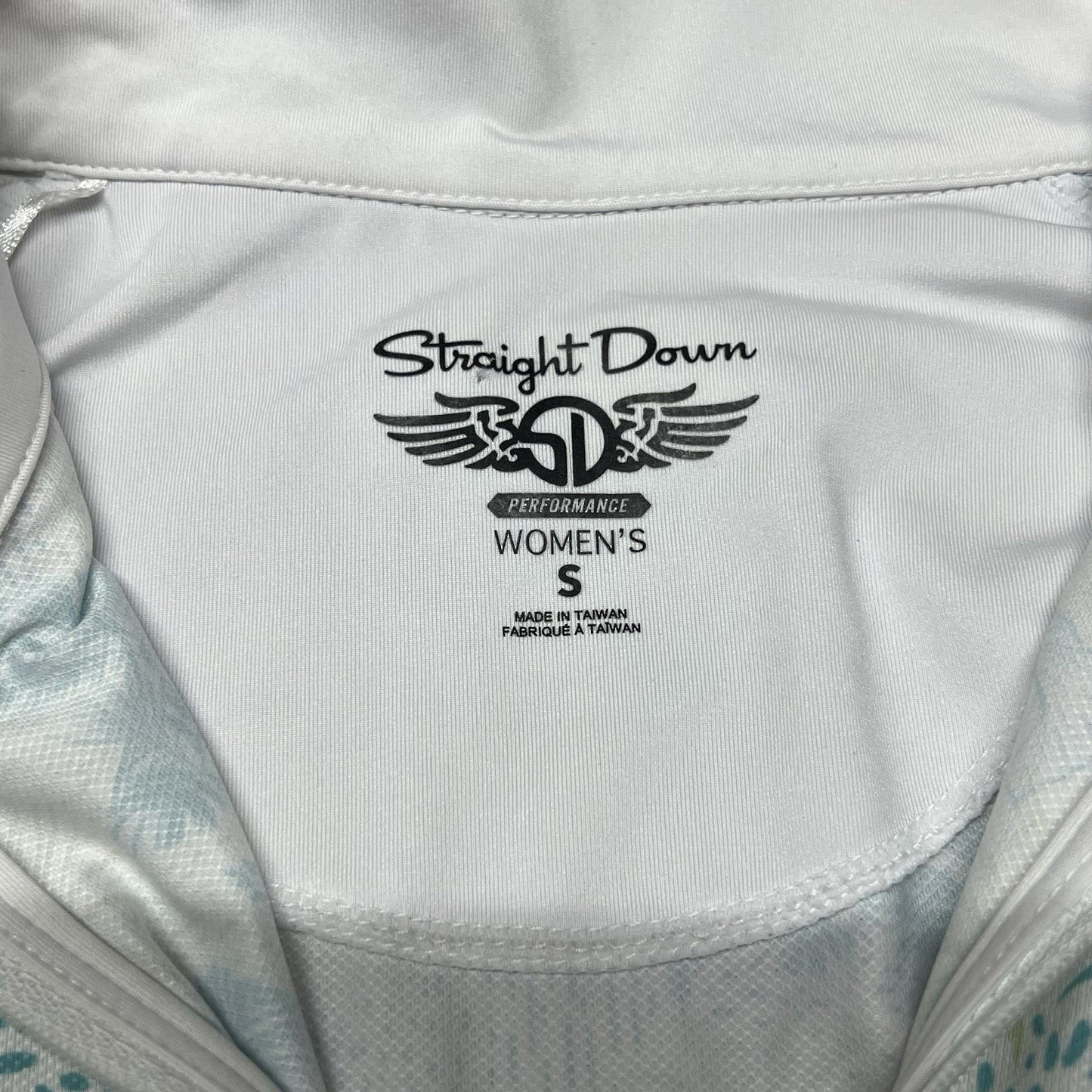 Straight Down 1/4 Zip (S) Golf Top Women’s Tropical Lightweight UPF Side Tie