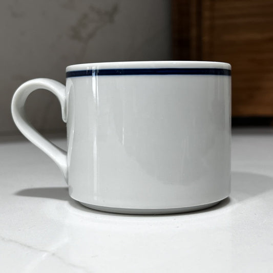 Dansk Bistro Christianshavn Blue Japan 2.75" Flat Demitasse Coffee Cup Tea Mug
