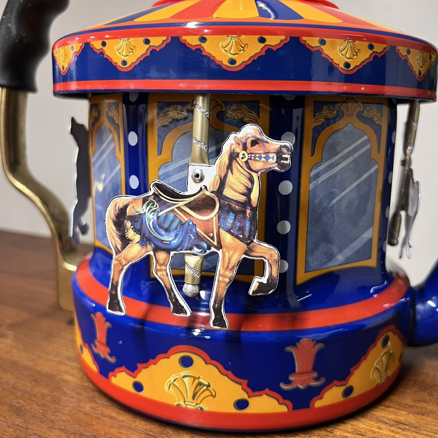 MKI Kamenstein ‘World of Motion’ Steam Driven Tea Kettle Carousel Original Box