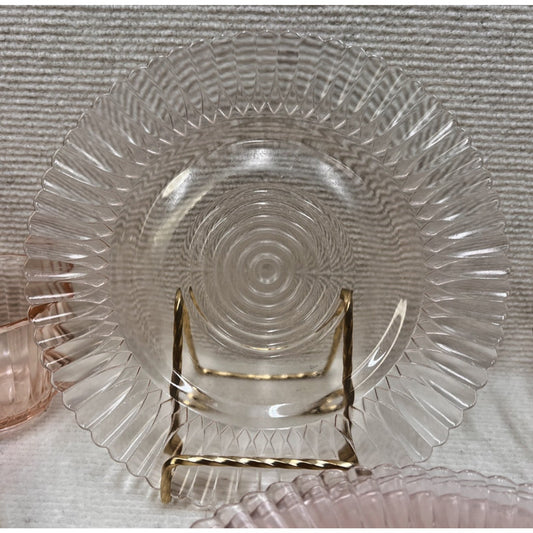 Macbeth Evans Pink Petalware Salad Plate - Vintage Replacement Glass 8-inch